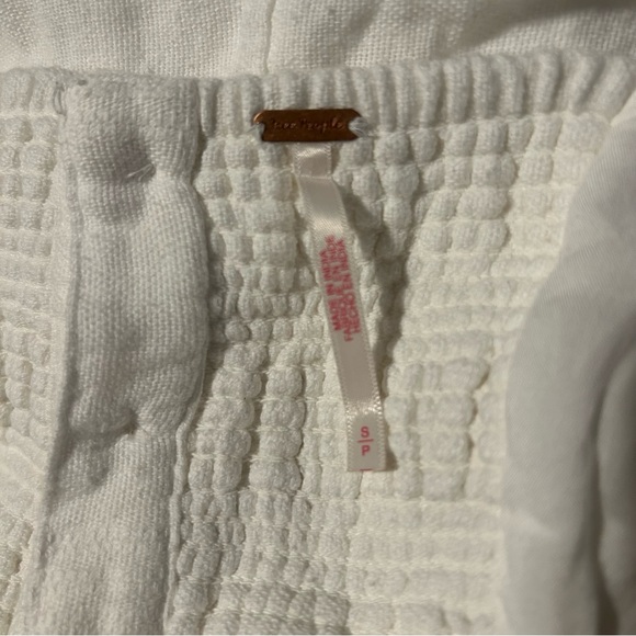 Free People at Leisure Midi Wrap Around Dress White One Strap size S - Picture 9 of 14